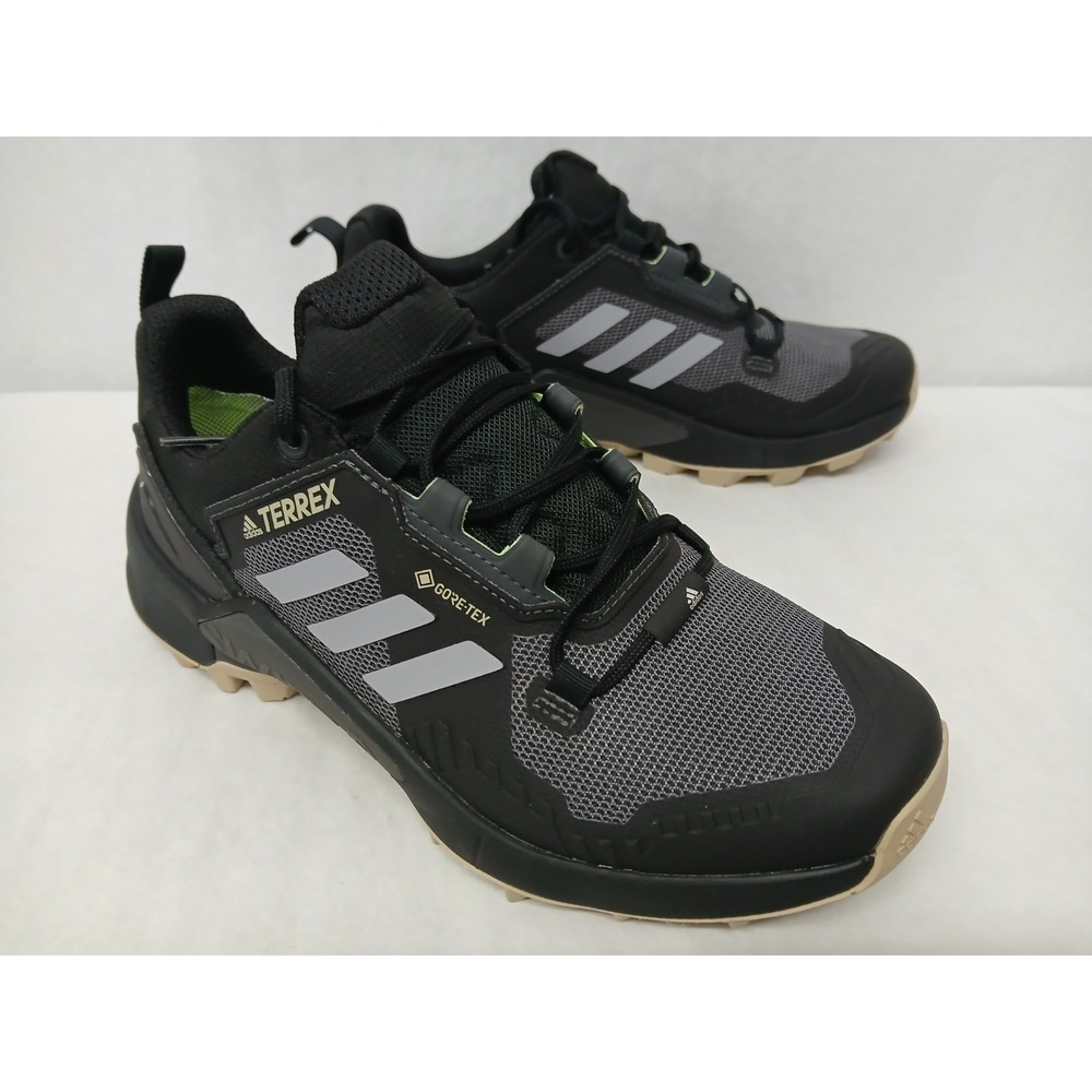 Adidas Men's Terrex Swift R3 GTX Hiking Trail Shoes FW2779 Black Silver Sz 8